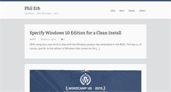 Desktop Screenshot of philerb.com
